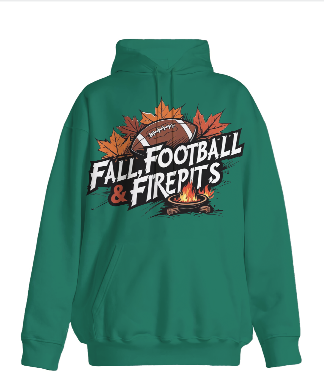 "Fall, Football & Firepits" OVERSIZED Hoodie